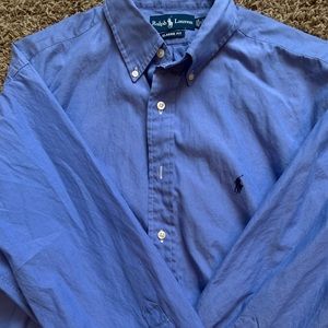 Ralph Lauren Blue Button Down Large / Extra Large